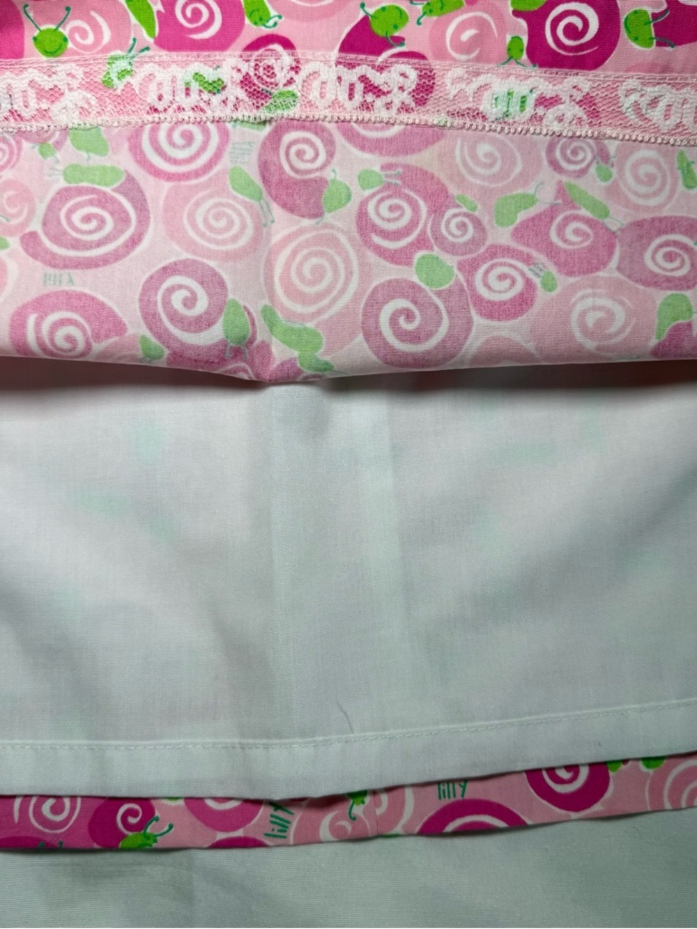 Vintage Lilly Pulitzer Skirt 12 Pink “Happy Snails” Cotton Resort Preppy Classic - Picture 5 of 10